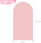 6.6FT Arch Backdrop Cover Blush Pink Arch Covers Stretchy Backdrop, alternate view 2
