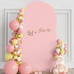 6.6FT Arch Backdrop Cover Blush Pink Arch Covers Stretchy Backdrop, alternate view 3
