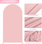 6.6FT Arch Backdrop Cover Blush Pink Arch Covers Stretchy Backdrop, alternate view 4