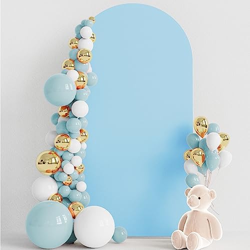 6.6FT Arch Backdrop Cover Dusty Blue Arch Covers Stretchy Backdrop