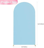 6.6FT Arch Backdrop Cover Dusty Blue Arch Covers Stretchy Backdrop, alternate view 2