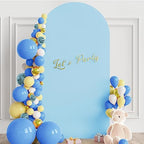 6.6FT Arch Backdrop Cover Dusty Blue Arch Covers Stretchy Backdrop, alternate view 3