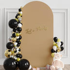 6.6FT Arch Backdrop Cover Khaki Arch Covers Stretchy Backdrop, alternate view 2