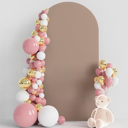 6.6FT Arch Backdrop Cover Nude Brown Arch Covers Stretchy Backdrop