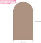 6.6FT Arch Backdrop Cover Nude Brown Arch Covers Stretchy Backdrop, alternate view 2