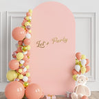 6.6FT Arch Backdrop Cover Pale Pink Arch Covers Stretchy Backdrop, alternate view 3