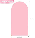 6.6FT Arch Backdrop Cover Pink Arch Covers Stretchy Backdrop, alternate view 3