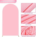 6.6FT Arch Backdrop Cover Pink Arch Covers Stretchy Backdrop, alternate view 4