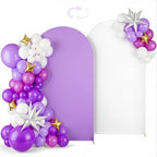 6.6FT Arch Backdrop Cover Purple & White One Piece Double Color in 6.6 FT in Purpel and White