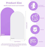 6.6FT Arch Backdrop Cover Purple & White One Piece Double Color in 6.6 FT in Purpel and White, alternate view 5