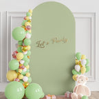 6.6FT Arch Backdrop Cover Sage Green Arch Covers Stretchy Backdrop, alternate view 3