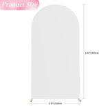 6.6FT Arch Backdrop Cover White Arch Covers Stretchy Backdrop, alternate view 3