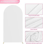 6.6FT Arch Backdrop Cover White Arch Covers Stretchy Backdrop, alternate view 4