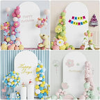 6.6FT Arch Backdrop Cover White Arch Covers Stretchy Backdrop, alternate view 5