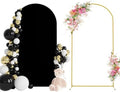 6.6FT Arch Backdrop Stand and Cover Set, Arch Stand with Black Cover