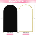 6.6FT Arch Backdrop Stand and Cover Set, Arch Stand with Black Cover, alternate view 3