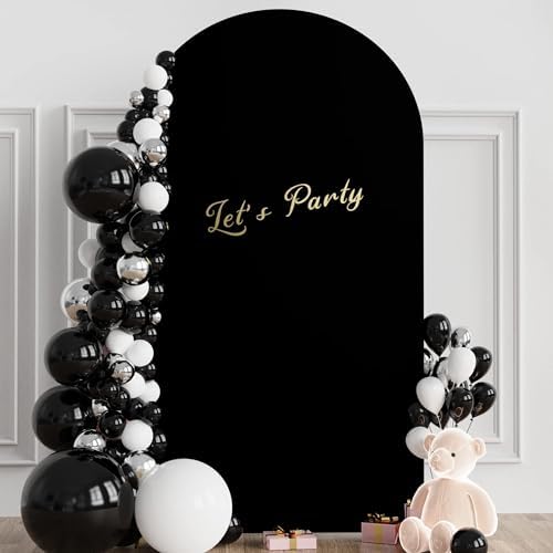 6.6FT Arch Backdrop Stand and Cover Set, Arch Stand with Black Cover, alternate view 7