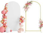 6.6FT Arch Backdrop Stand and Cover Set, Arch Stand with White Cover