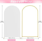 6.6FT Arch Backdrop Stand and Cover Set, Arch Stand with White Cover, alternate view 3