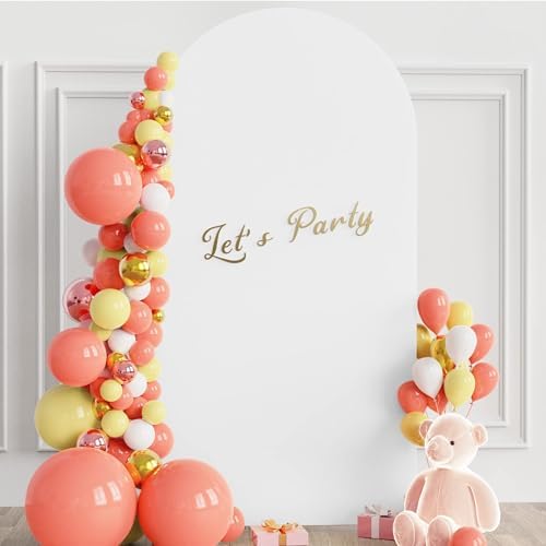 6.6FT Arch Backdrop Stand and Cover Set, Arch Stand with White Cover, alternate view 6