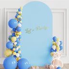 6.6FT Arch Backdrop Stand and Cover Set, Arch with Dusty Blue Cover, alternate view 4
