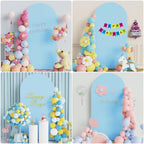 6.6FT Arch Backdrop Stand and Cover Set, Arch with Dusty Blue Cover, alternate view 6