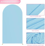 6.6FT Arch Backdrop Stand and Cover Set, Arch with Dusty Blue Cover, alternate view 7