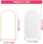 6.6FT Arch Backdrop Stand and White Cover Set, Balloon Arch Stand, alternate view 3