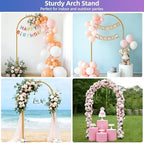 6.6ft Arch Backdrop Stand Gold, alternate view 3