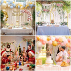 6.6FT Arch Backdrop Stand, Gold Metal Arch Stand for Wedding, alternate view 6