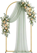 6.6FT Arch Backdrop Stand, Metal Gold Wedding Arch Frame