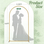 6.6FT Arch Backdrop Stand, Metal Gold Wedding Arch Frame, alternate view 7