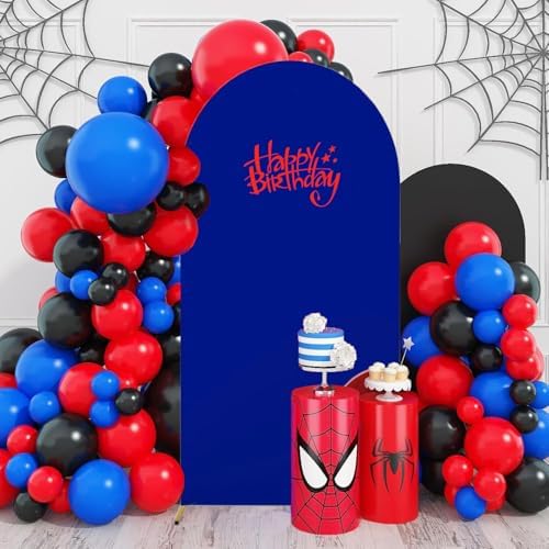 6.6FT Arch Cover 2-Sided Spandex Fitted Arch Backdrop Cover Round Top Chiara Stand Covers for Baby Shower, alternate view 3
