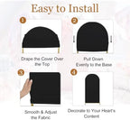 6.6FT Arch Covers, Black Arch Backdrop Cover, Cover Only in 6.6FT in Black, alternate view 5