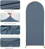 6.6FT Arch Covers, Dusty Blue Arch Backdrop Cover, Cover Only in 6.6FT in Dusty Blue, alternate view 5