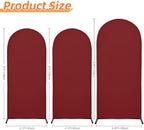 6.6FT Arch Covers, Red Arch Backdrop Cover, Cover Only in 6.6FT in Red, alternate view 2