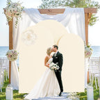 6.6FT Beige Arch Backdrop Cover (No Stand) in 6.6FT in Beige, alternate view 2
