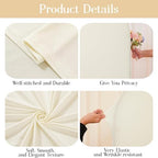 6.6FT Beige Arch Backdrop Cover - Stretchy Spandex Fabric Fitted Round Top Chiara Backdrop Arch Covers for, alternate view 4