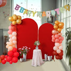 6.6FT Christmas Wedding Arch Cover, Red Arch Backdrop Cover Stretchy Spandex Backdrop Stand Covers for Birthday, alternate