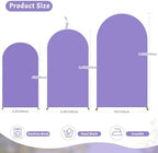 6.6FT Lavender Arch Backdrop Cover - Polyester Fitted Wedding Arch Stand Covers Round Top Chiara Arch Backdrop, alternate