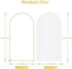 6.6FT Metal Arch Backdrop Stand and Cover Set, Gold Wedding Arch Backdrop Stand with Cover, Balloon Arch Frame, alternate