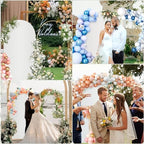 6.6FT Metal Arch Backdrop Stand and Cover Set, Gold Wedding Arch Backdrop Stand with Cover, Balloon Arch Frame, alternate