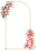 6.6FT Metal Arch Backdrop Stand Gold Balloon Arch Frame for Wedding Party