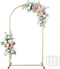 6.6FT Metal Arch Backdrop Stand, Gold Wedding Balloon Arch Stand