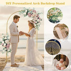 6.6FT Metal Arch Backdrop Stand, Gold Wedding Balloon Arch Stand, alternate view 4