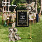 6.6FT Metal Arch Backdrop Stand Gold Wedding Balloon Frame Pergola Arbor, alternate view 4
