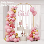 6.6FT Metal Arch Backdrop Stand Gold Wedding Balloon Frame Pergola Arbor, alternate view 5
