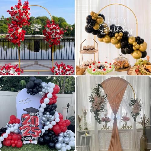 6.6FT Metal Wedding Arch Backdrop Stand for Party Balloon Arch Stand, alternate view 7