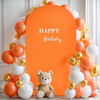 6.6FT Orange Arch Backdrop Cover, Spandex Fitted Wedding Arch Stand Covers Round Top Chiara Backdrop Cover for, alternate
