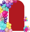 6.6FT Red Spandex Arch Backdrop Cover (No Stand) in 6.6FT in Red